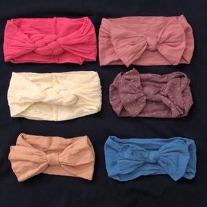 Set of 6 Baby Bling Bows.